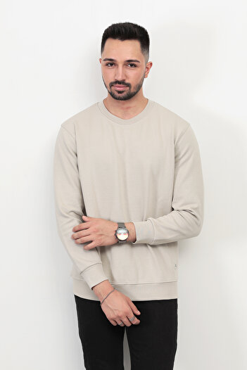 JB John Borners Ανδρικό τζιν ποδηλατικό λαιμόκοψη Diagonel Steel Interlock Sweat - 5471