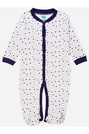 Babies Basic By Styli Printed Cotton Long Sleeves Sleepsuit