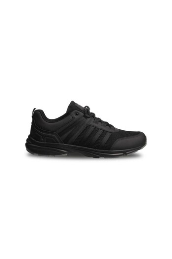M.P. Ανδρικά αθλητικά παπούτσια με κορδόνια Comfort Sole Μαύρα παπούτσια για τρέξιμο και προπόνηση