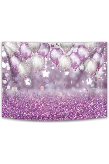 Inrui photo backdrop, polyester, silver/purple, 150 x 210 cm