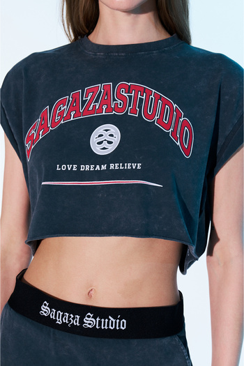 Sagaza Studio Ss6018 Bella Croped T-Shirt