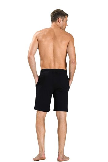Jiber Men's Black Combed Cotton Shorts 4630