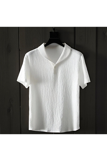 Fifty Color Unisex Women/Men's Custom Wrinkled Crinkle Fabric Summer Lycra Short Sleeve T-Shirt Tracksuit Clothes Set