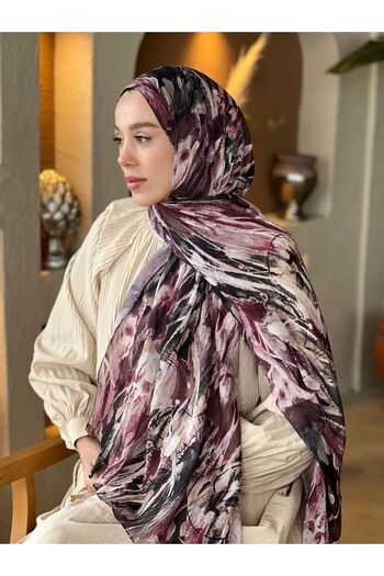 Modakaşmir Mural Pattern Bamboo Shawl