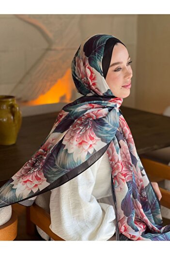 Modakaşmir Hydrangea Pattern Lina Shawl