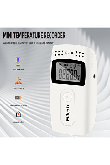 Choice WHITE RC-4 Mini Temperature Data logger USB Datalogger Temperature Data Recorder External Sensor 160