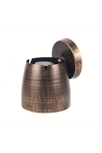 Choice Other Windproof Metal Ashtray with Lid - Odorless, Smokeless Design for Indoor & Outdoor Use, Perfec