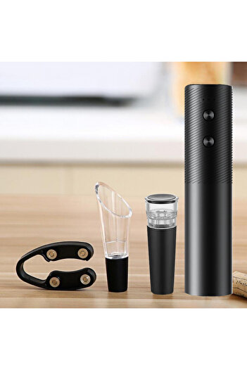 Choice black Rechargeable Electric Wine Bottle Opener Set Automatic Red Wine Corkscrew USB Charging Wine Op