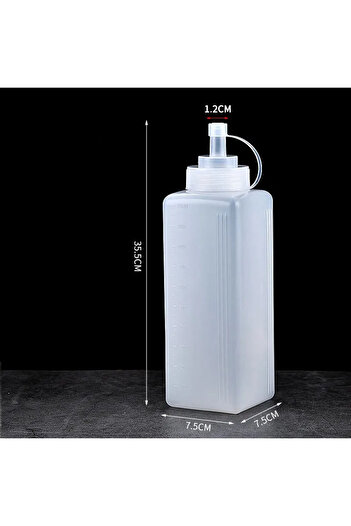 Choice 1000ML 450-1000ml Squeeze Condiment Bottle with Lid plastic squeeze bottle Jam Salad Dressing Stora