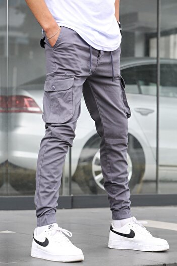 Madmext Zakouřené kalhoty Slim Fit Jogger 5740