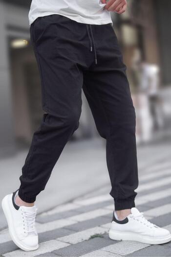 Madmext Μαύρο Relaxed Jogger Pants 6853