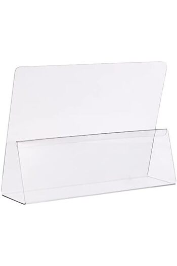 Generic Acrylic Cookbook Stand 32x23cm – Clear Display Holder For Recipes, Books, Or Tablets