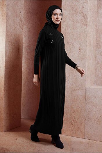 Alvina Stone Detailed Knitwear Dress 44917