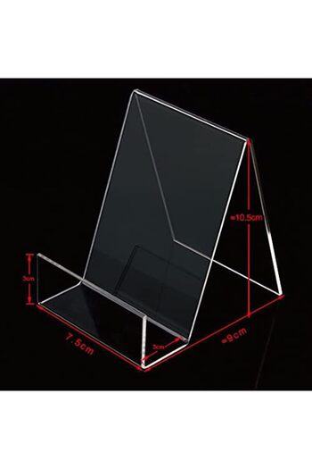Generic 6 Packs Acrylic Book Stand, Clear Acrylic Display Easels Clear Book Tablet Holder with L