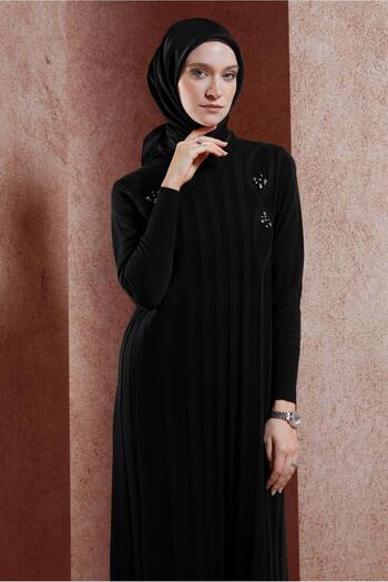 Alvina Stone Detailed Knitwear Dress 44917
