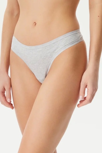 Guess 3 PACK BASIC THONG Lenjerie de corp pentru femei gri O5RG13K6YW1-FJ7L