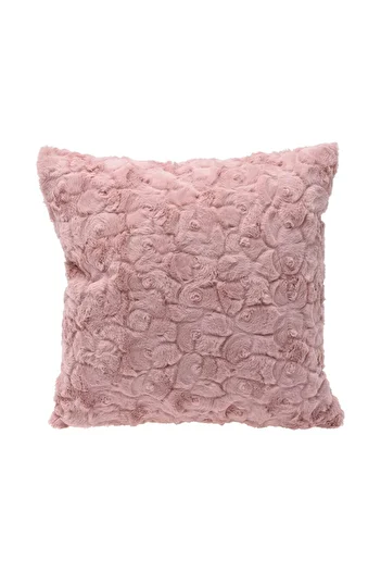 Homelux Enya Decorative Pillow, Fur Look, 45X45 Cm, Pink