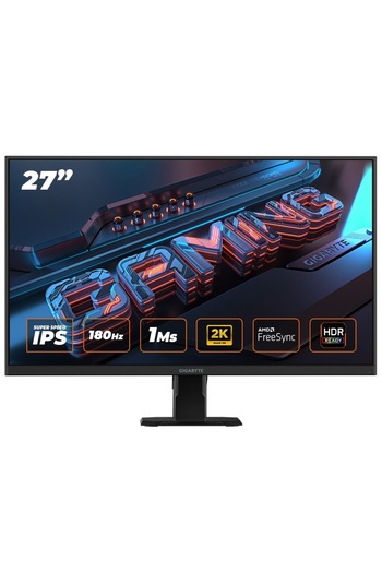 Gigabyte Gigabyte GS27QA 27" QHD 180Hz 1Ms FreeSync SS IPS Oyuncu Monitörü HDMI+DP