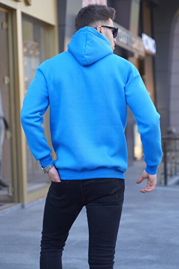 Madmext Φούτερ Saks Printed Hooded 5898