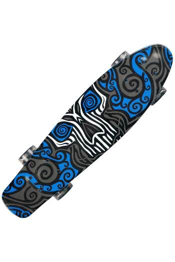 ACTION ONE Penny Board Graphic Face 56x15 cm, with PU light wheels, ABEC-7, aluminum frame, 90 KG