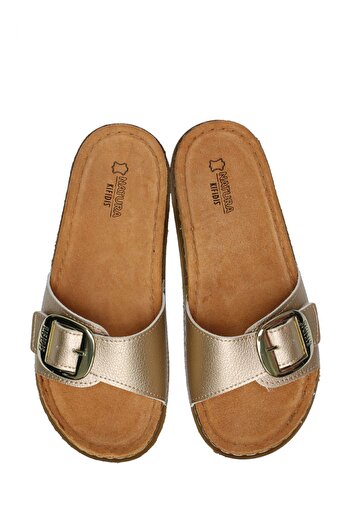Kifidis Sib 213610   Kifidis-Natura Women's Anatomical Leather Slippers 36-41 Gold/Gold