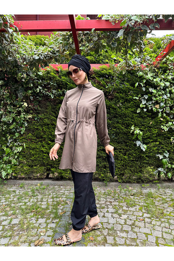 dilber fashion Αθλητικό μαγιό Hijab με κορδόνι στη μέση