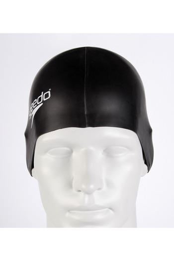 SPEEDO Унісекс чорний плоский силіконовий плавальний окуляри 8-709910001