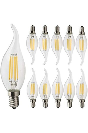 modi 10 قطع من مصابيح شمعة LED E14 4 وات 220 فولت إضاءة موفرة للطاقة
