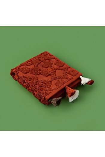 Evidea Soft Earthy Hues Juan Hand Towel - Burgundy - 30X50 cm
