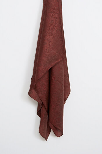 Mooncorn Moren Pattern Shine Line Shawl Bitter Coffee-Brown
