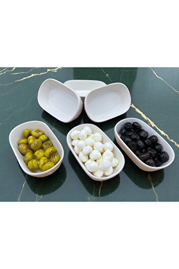 ALCE 6-Piece Ceramic Breakfast Snack Bowl Sauce Bowl Jam Bowl Trilium