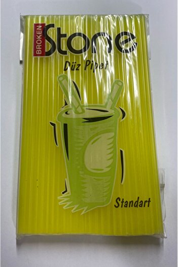 Broken Stone Straws Colored Straight 100's