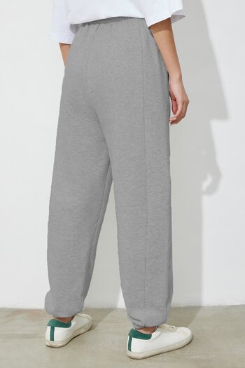 Madmext Γκρι Comfort Fit Γυναικεία Φούτερ - Mg1353