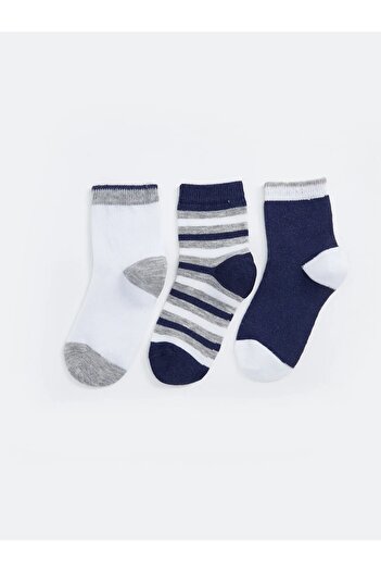 Aziz Bebe Boy's Seamless 3-Piece Socks 3 Years - 6 Years