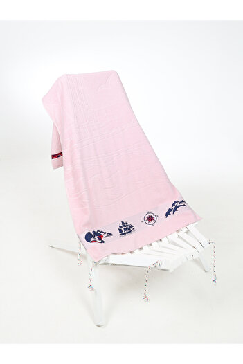 AİRYCOT Pink Sea Themed 70X150 Set of 2 Beach/Pool/Bathhouse/Bathroom Towels