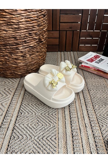 Behtah Kundura High Thick Soled Yeezy Slide Slippers Garden Beach Pool Sea Summer Daily Slippers