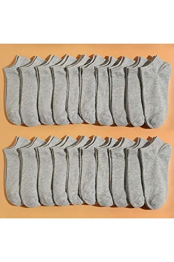 peru moda Ekonomik Düz Çorap Seti 20’çift Siyah Beyaz Unisex Karışık