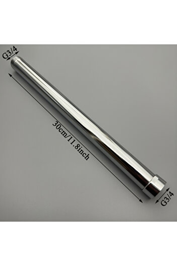 Choice 30cm Chrome 20/30/40/50cm Shower Extension Pipe G3/4 Round Bathroom Shower arm Stainless Steel Round