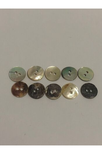 BRAVE TEKSTİL ÜRÜNLERİ Real Original Button Small Size Button 18 Size Button - Pack of 10 Buttons