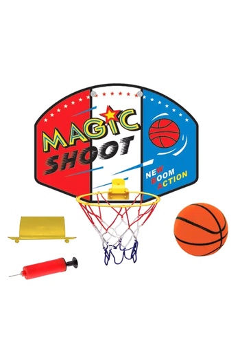 zola Mini basketball hoop, Zola®, with panel, ball and pump, multicolor
