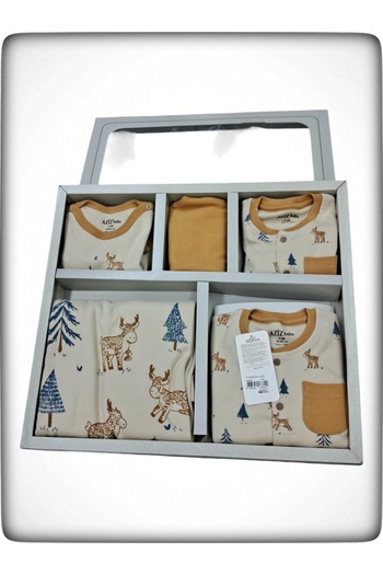 Aziz Bebe Anti-Allergic 100% Cotton Deer Patterned 10 Pack Hospital Release
