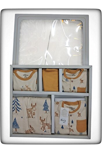 Aziz Bebe Anti-Allergic 100% Cotton Deer Patterned 10 Pack Hospital Release