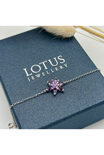 LOTUS JW Lotus Çiçeği Gümüş Bileklik | 925 Ayar Gümüş Bileklik