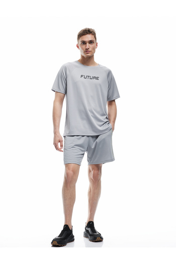 Koton Printed Sports Shorts with Belted Waist and Pocket Detail