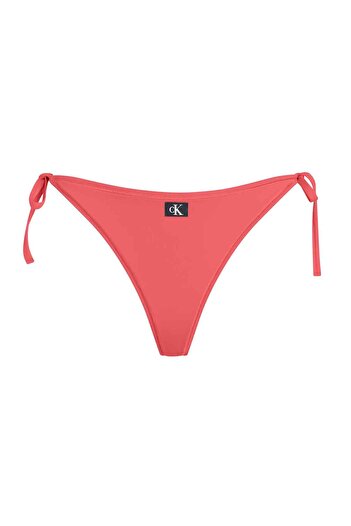 Calvin Klein Kadın String Side Tie Swim Bottom - Mercan