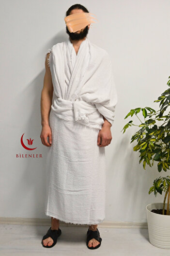 Bilenler Cotton Hajj Ihram – Seamless, Antibacterial, and Anti-Sweat Construction