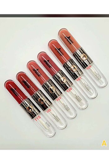 unbranded Drop Beauty Liquid Lipstick Set with Gloss 2-in-1 Multicolor