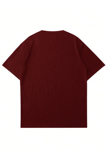 Mad&Calf Unisex Rich Teddy Printed Crew Neck Oversize Tshirt
