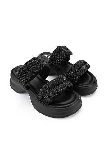 Tmall Papuci casual pentru femei, din piele ecologică, Sp110, negri