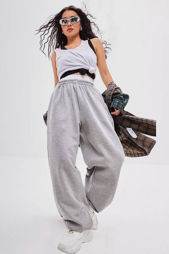 BSBSPOR Summer Loose Cut Sweatpants Men / Women Gray / Black / Anthracite